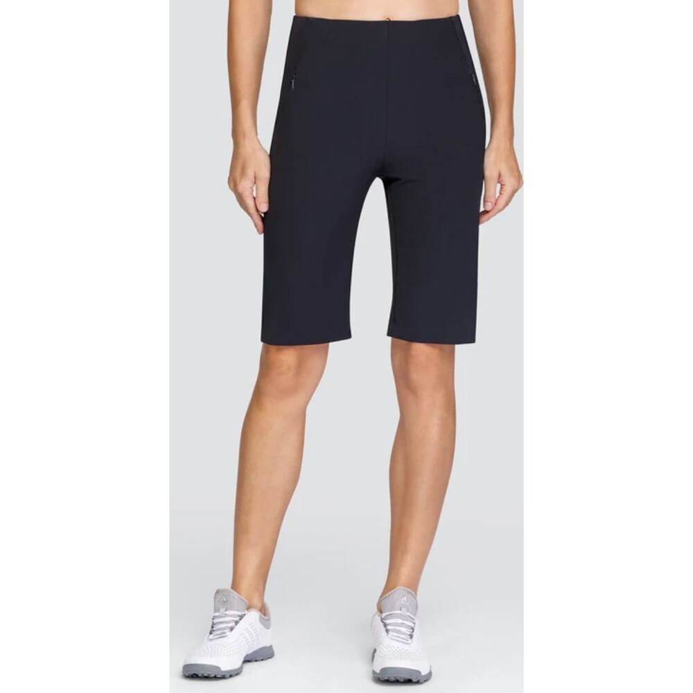 Tail White Label Women's Golf Fitted Shorts Size 2 Black Clean Front Pieced NWT